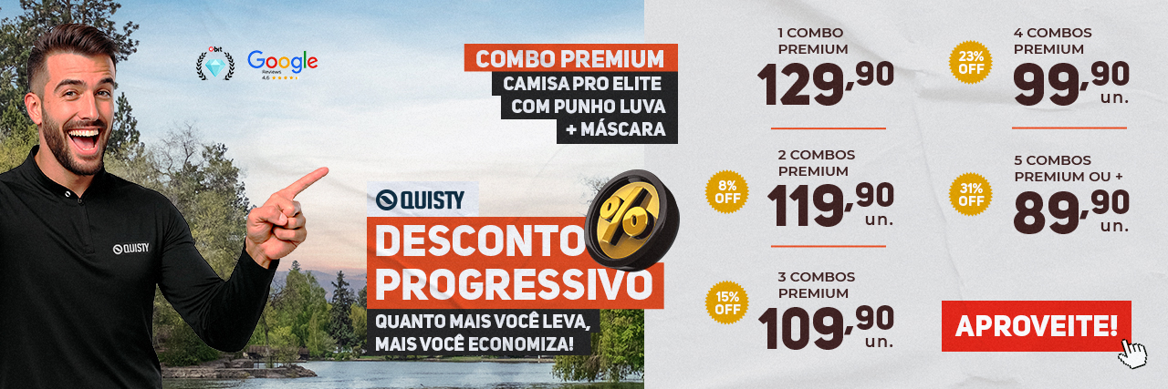 Combo Premium(gola padre e zíper + máscara+punho Luva)