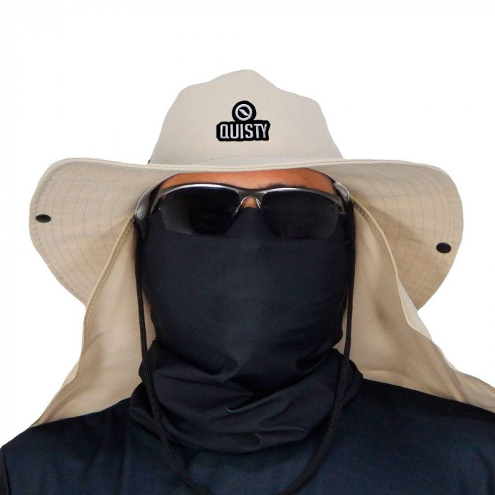 Chapéu de Pesca Quisty Safari Bege Claro