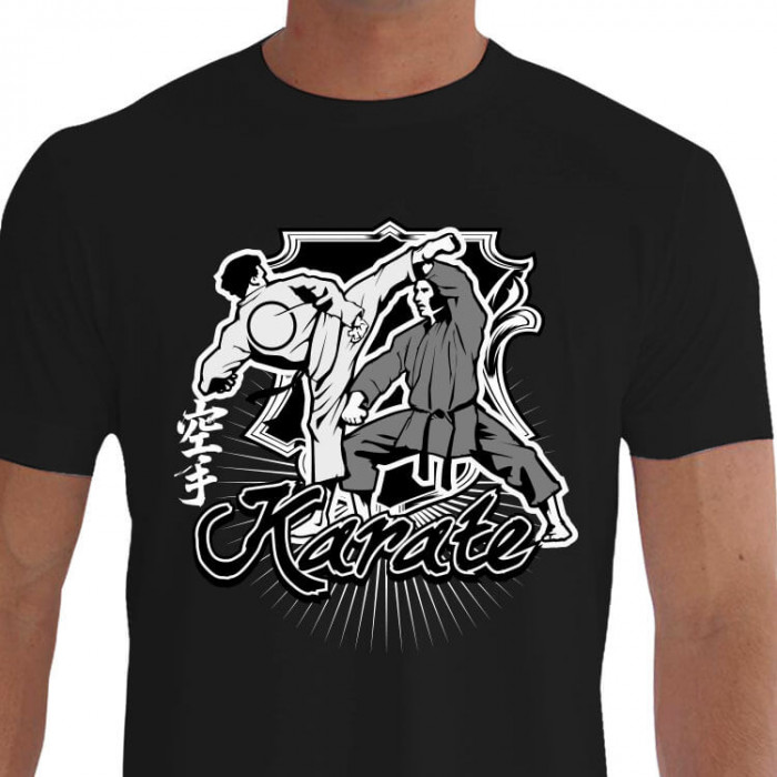 Camiseta - Karatê - Combate Karatecas Kumite Kanji