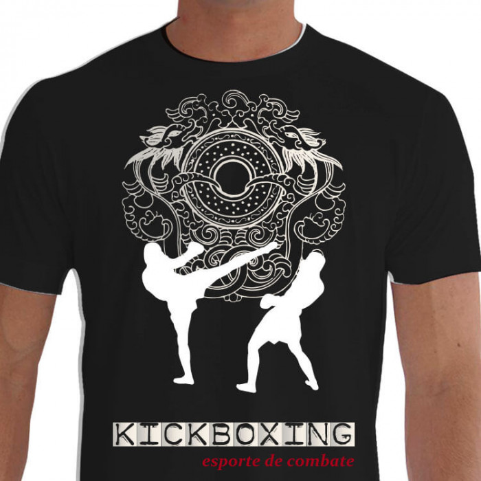 camiseta ink kickboxing - PReta