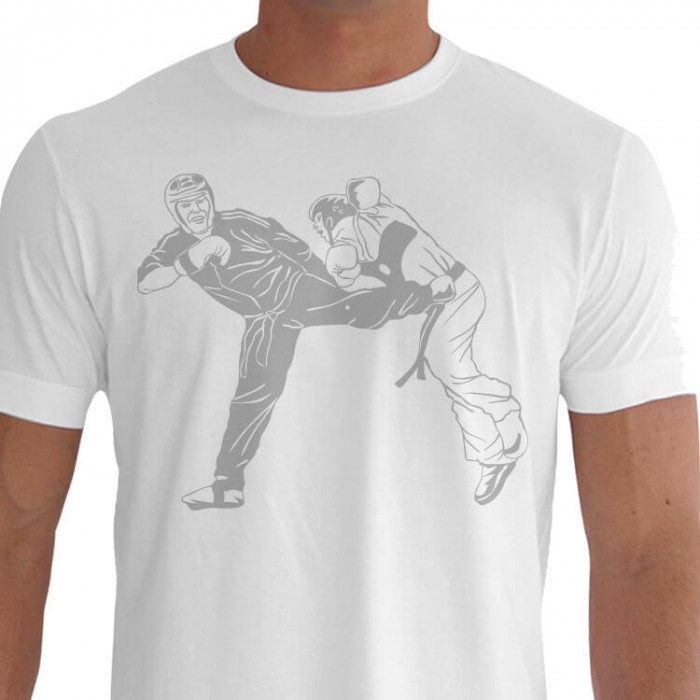 Camiseta PLC MRN KICKBOXING - Branca