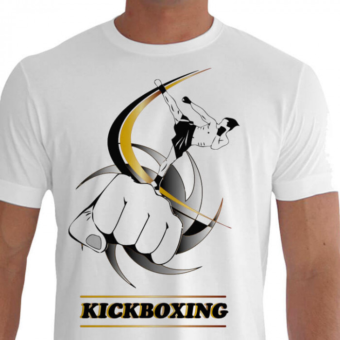 camiseta wilsemb kickboxing - Branca