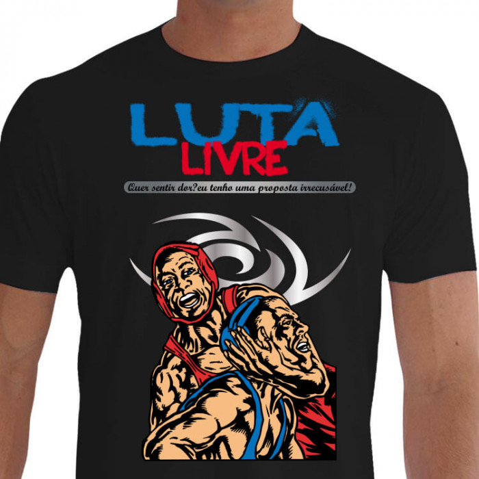 camiseta cervs luta livre - Preta