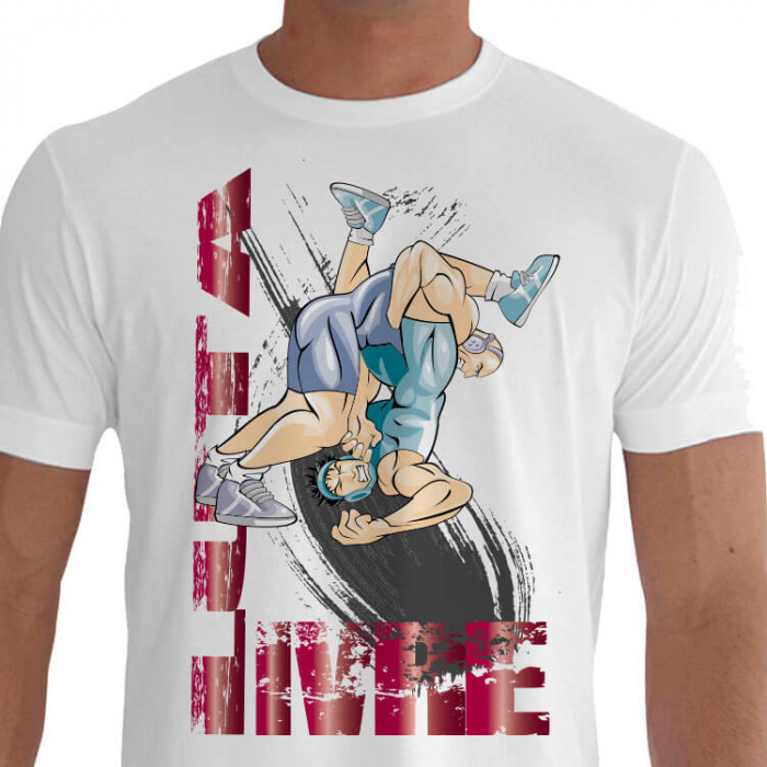 camiseta prt an luta livre - Branca