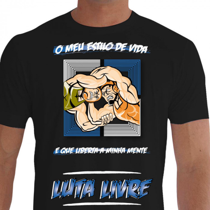 camiseta stla ank luta livre - Preta