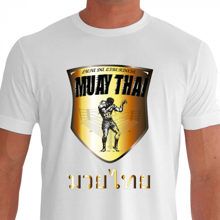 Camiseta de Muay A Luta da Liberdade - Branca