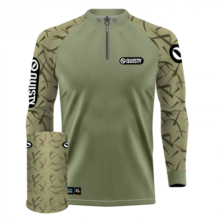 Combo Premium - Pro Elite Black Bass Kid Ocelos Pesca Esportiva - Camisa + Punho Luva + Máscara DryUv50+