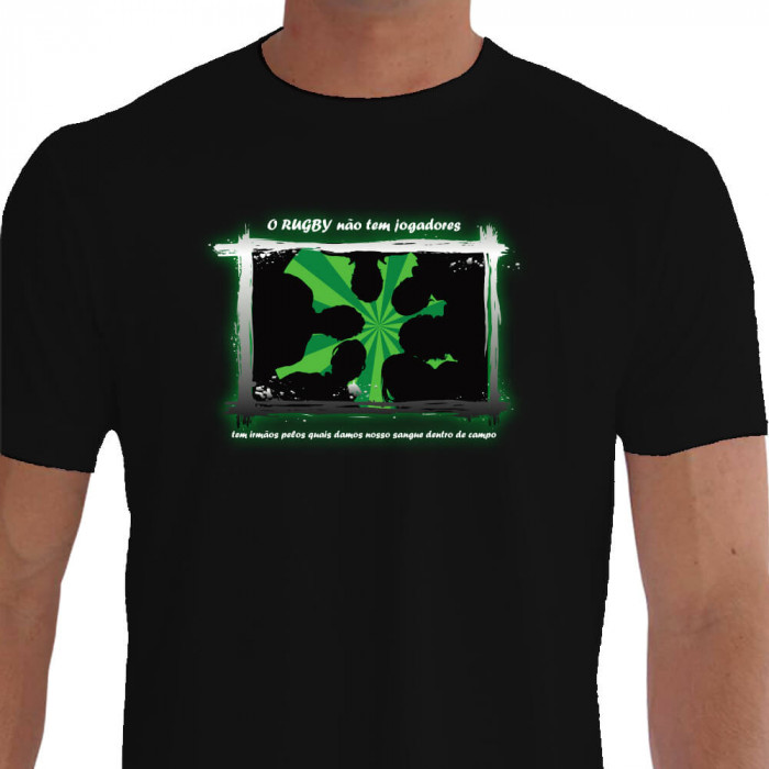 Camiseta Rugby não tem jogadores - preta
