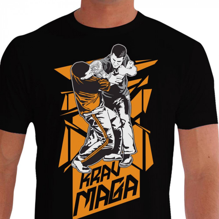 Camiseta Combate Proximo KRAV MAGA - Preta