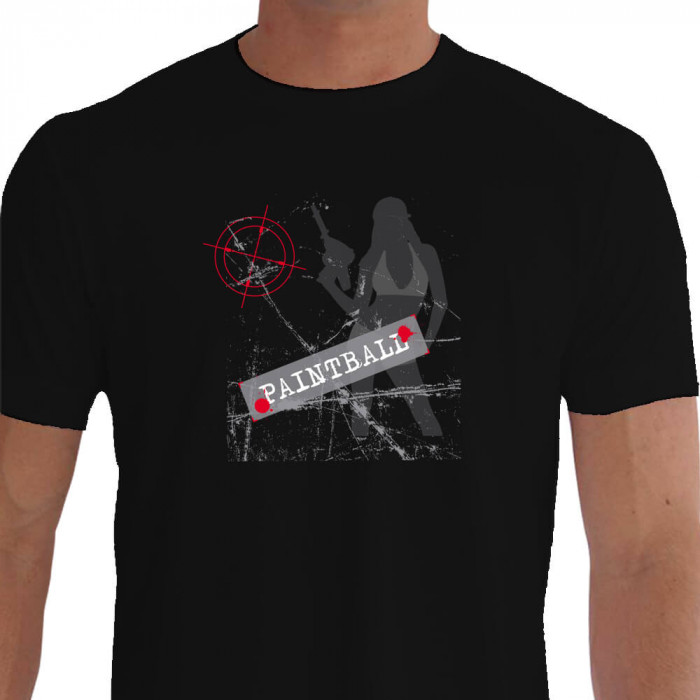 Camiseta CRC RNT PAINTBALL - preta