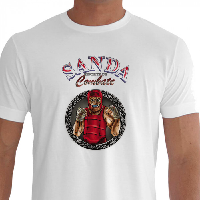 Camiseta Esporte de Combate Sanda - branca