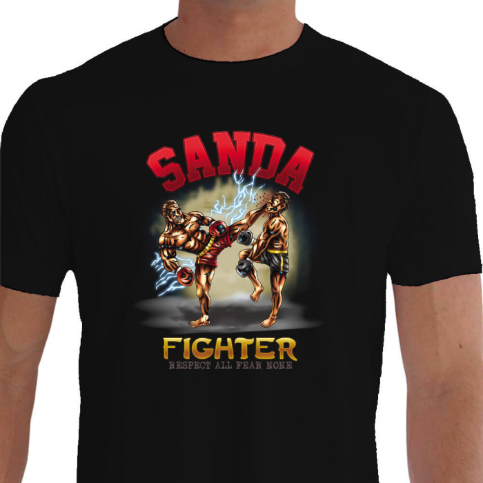 Camiseta Fear Sanda - preta