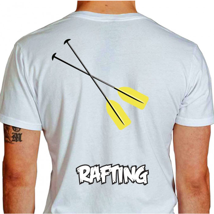 camiseta hgf rafting - branca
