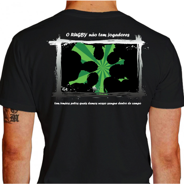 camiseta bls rugby - preto