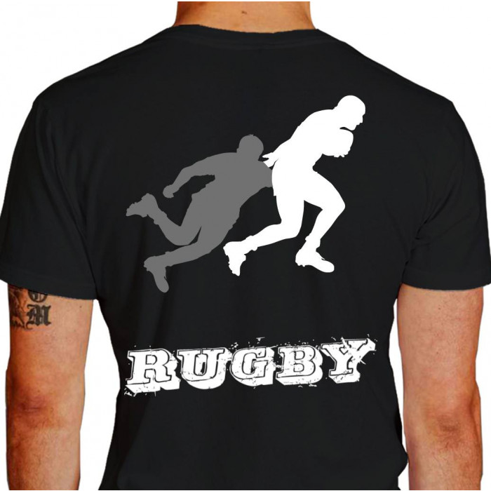 camiseta jim rugby - preta