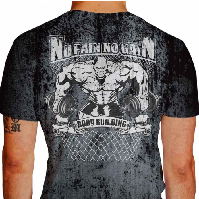 Camiseta Monster No Pain Musculação 2 GRD - 100% Dry Fit
