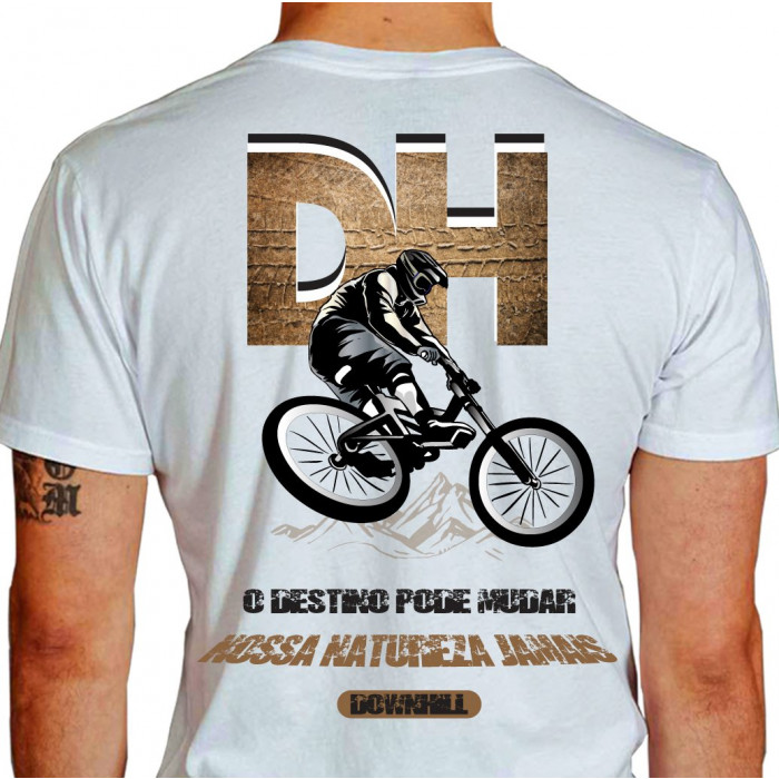 camiseta naturz mountain bike - branca