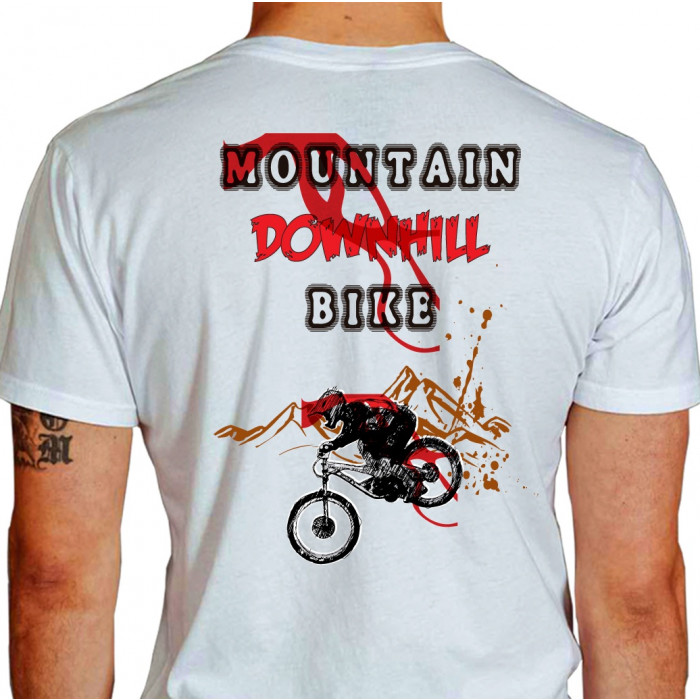 camiseta necs mountain bike - branca