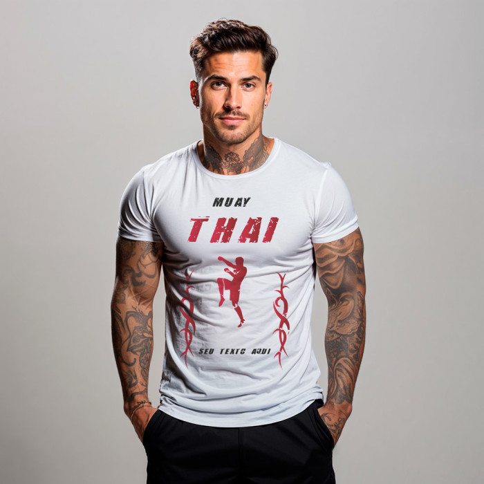 Camiseta de Muay Thai Tribal - 100% Dry Fit