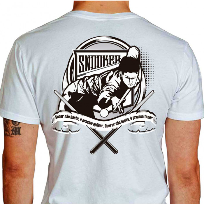 Camiseta Preciso Fazer Sinuca - branca