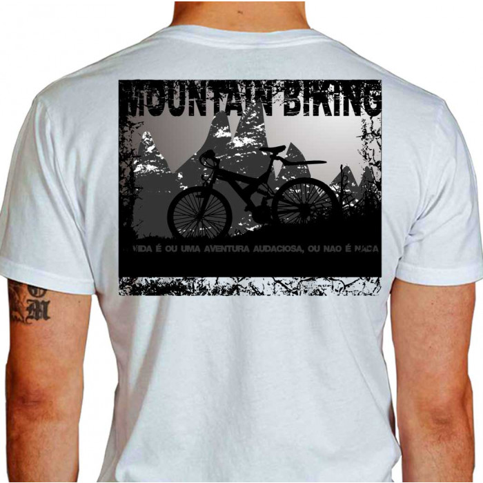 camiseta raneg mountain bike - branca