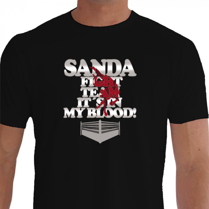 Camiseta Team Sanda  - preta