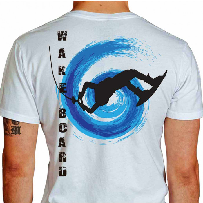 camiseta zolp wake board - branca