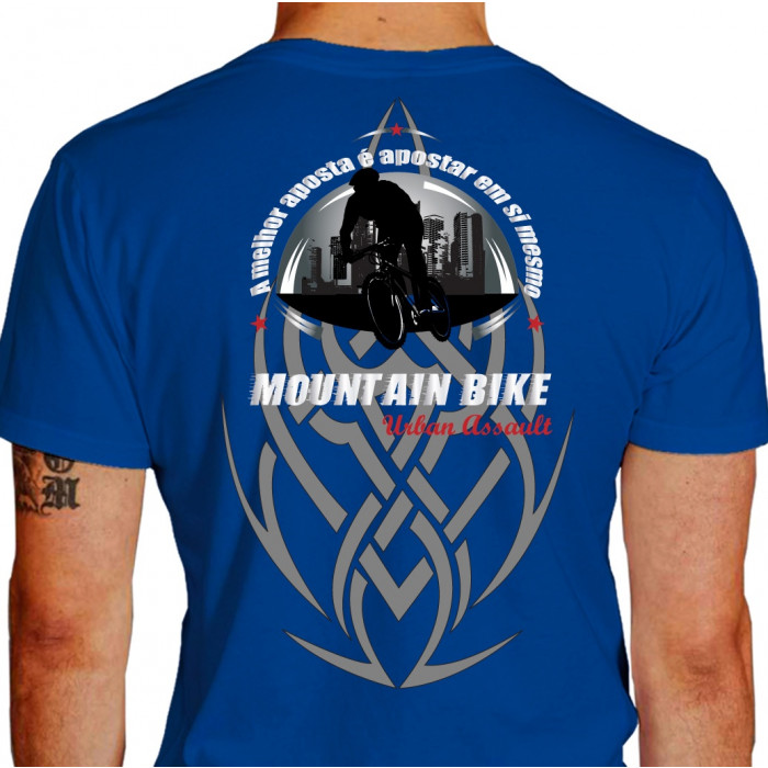 camiseta ZTA PQR mountain bike - azul