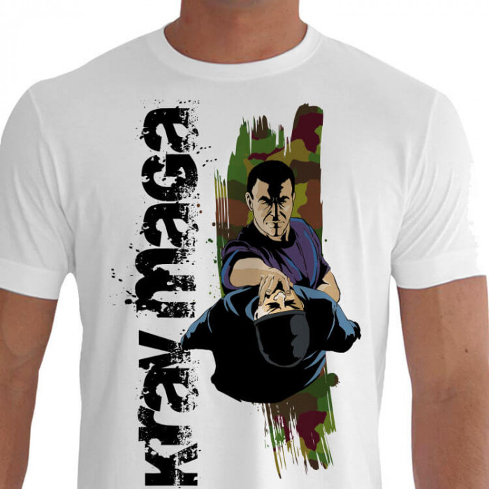 Camiseta AGRD Krav Maga - Branca