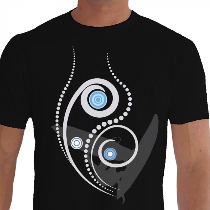 camiseta bch windsurf - preta