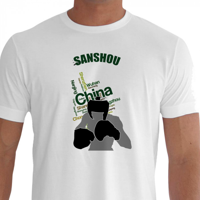 camiseta chns sanshou  - branca