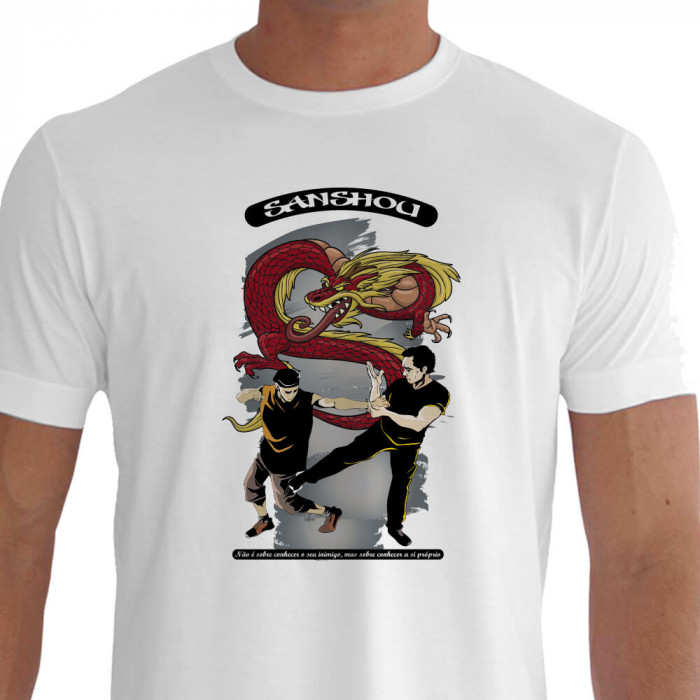 camiseta cnhec sanshou - branca