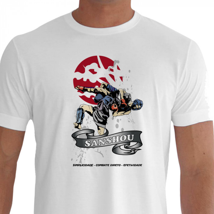 camiseta dlcjus sanshou - branca
