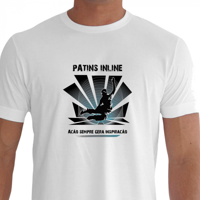 camiseta inprs patins in line - BRANCA