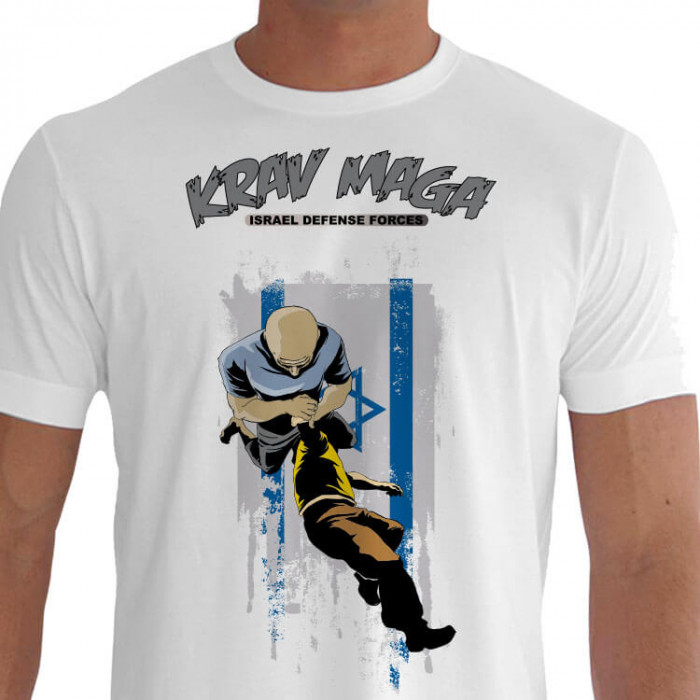 Camiseta ISRL Krav Maga - Branca