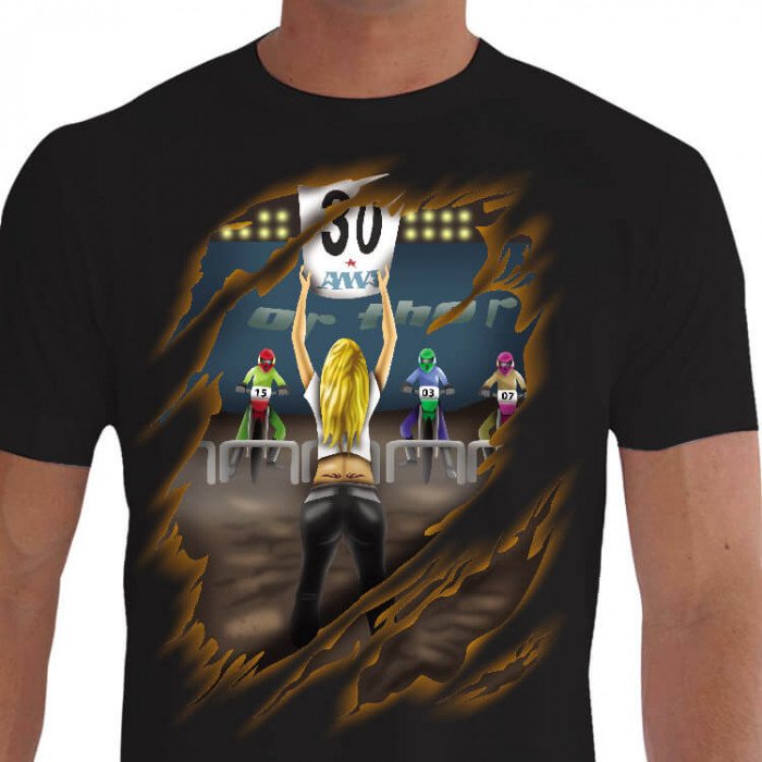 Camiseta LARGADA MOTOCROSS