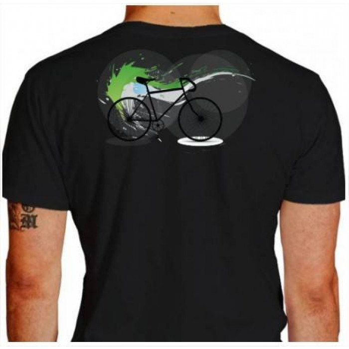 Camiseta - Ciclismo - Camelo Magrela Réca Efeito Luz Fundo Costas Preta