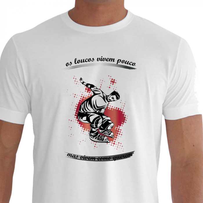 camiseta lcs patins in line - BRANCA