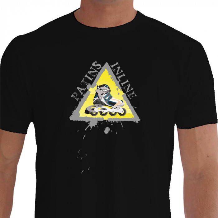 camiseta mlcsa patins in line - PRETA