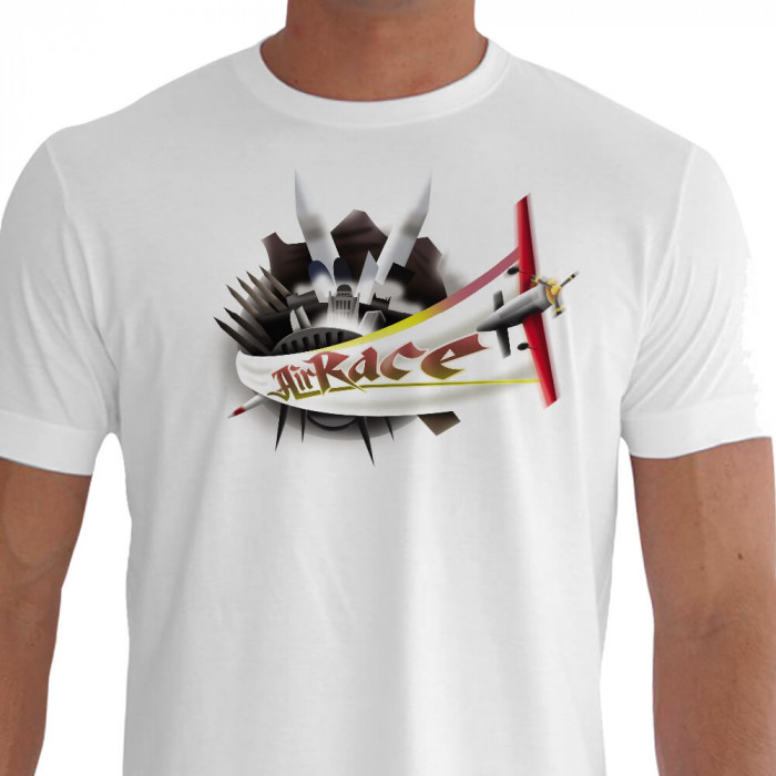 Camiseta - Air Race - Show Aéreo Avião Manobra Fumaça Cidade
