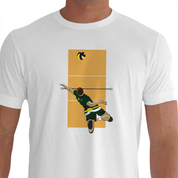 Camiseta MOV PS Volei - branca