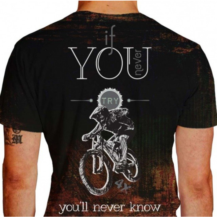 Camiseta Never Know Mountain Bike 2 GRD Cor Única - 100% Dry Fit