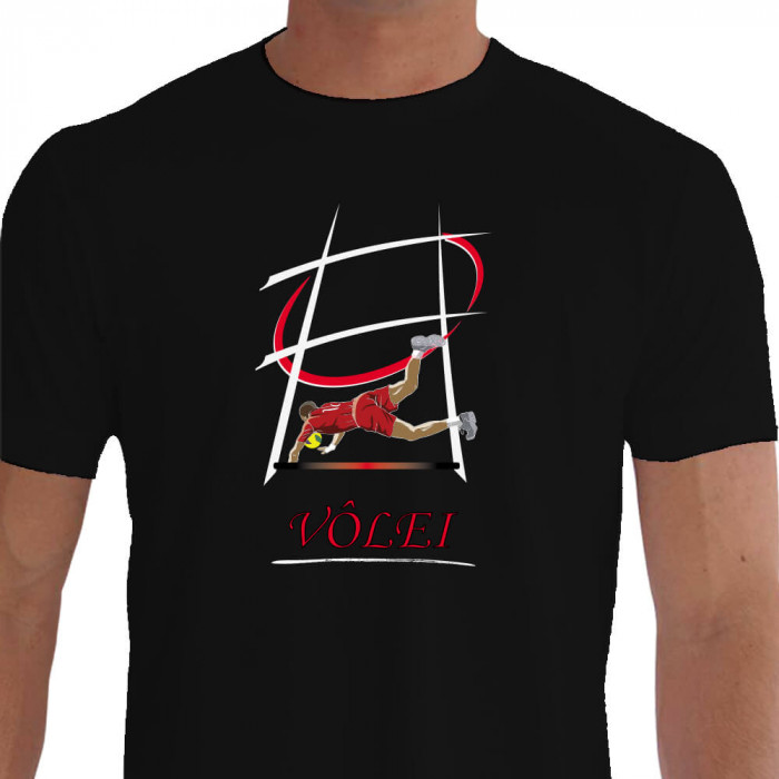 Camiseta PJ LOR Volei - preta