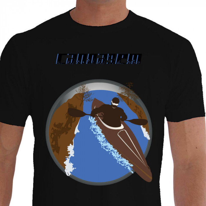 Camiseta - Canoagem - Estampa Canoista Descida de Rio Estreito