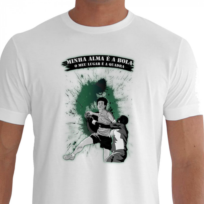 camiseta zalm handebol branca