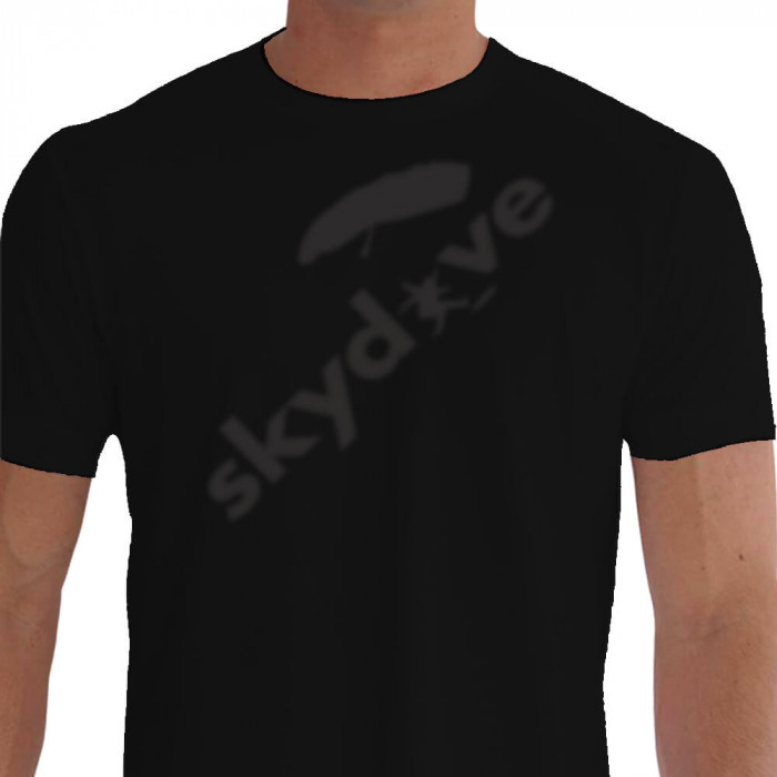 Camiseta Disc Dn Paraquedismo - preta
