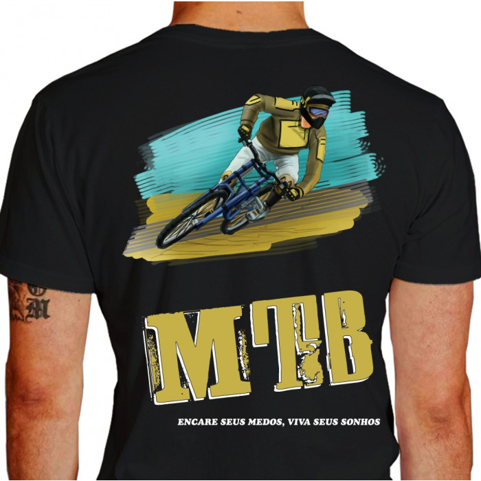 camisetas mds mountain bike - preta
