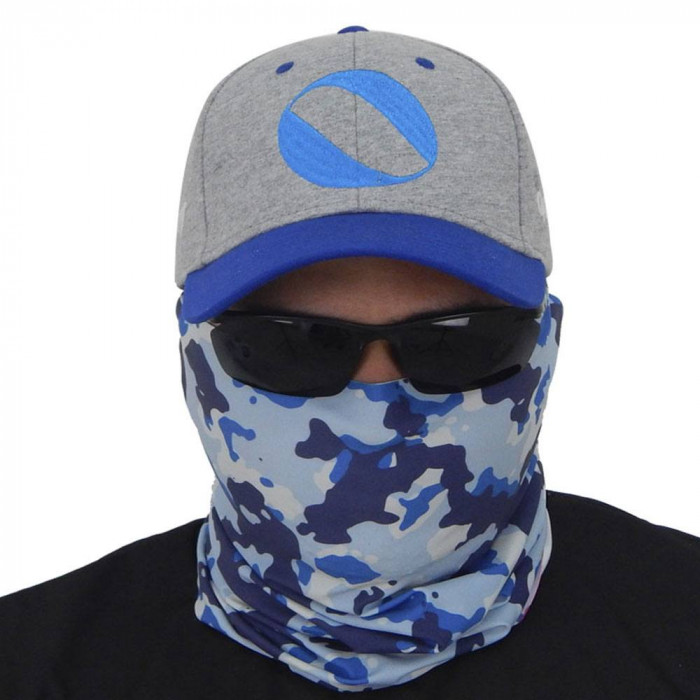 Máscara de Proteção Solar Camuflagem Marinha 3D UV 50 PROTECTION - Pesca Esportiva