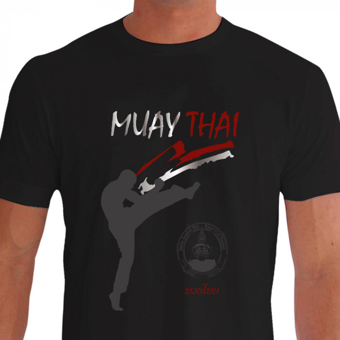 Camiseta de Muay Thai Chute Tei - Preta