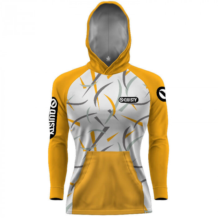 Camiseta com capuz hardy protection Black Bass Amarelo - PESCA ESPORTIVA DRYUV50